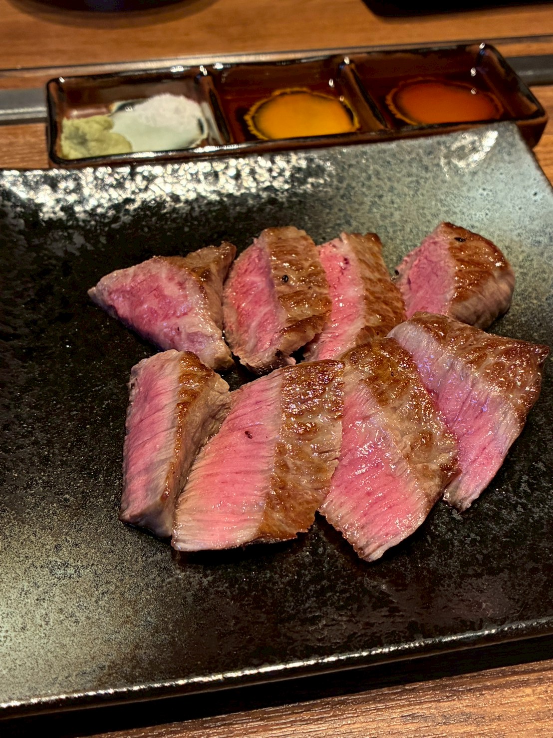 おいで家で食べた石垣牛ステーキ