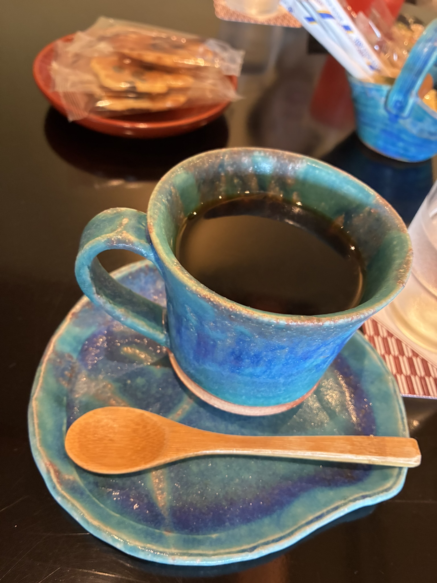 びわ湖花街道のラウンジでいただいたコーヒー